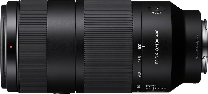 Sony FE 100-400mm f/5.6-8 OSS linkerkant