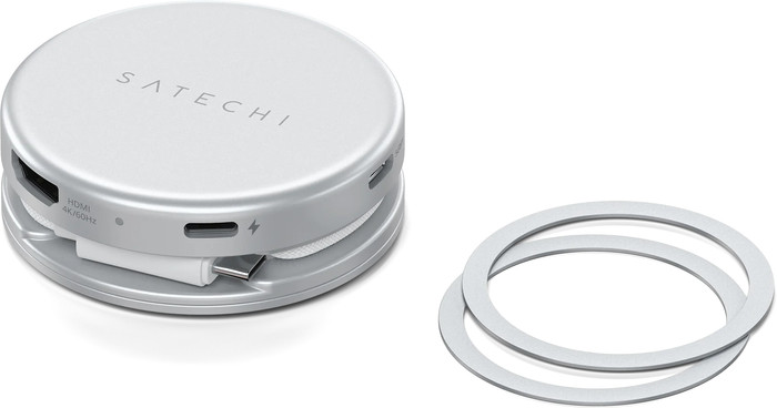 Satechi 5-in-1 OntheGo Multiport Zilver bovenkant