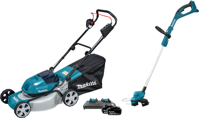 Makita DLM463PT2 incl. 5,0 Ah Accu (2x) + Makita DUR193Z (zonder accu) Main Image