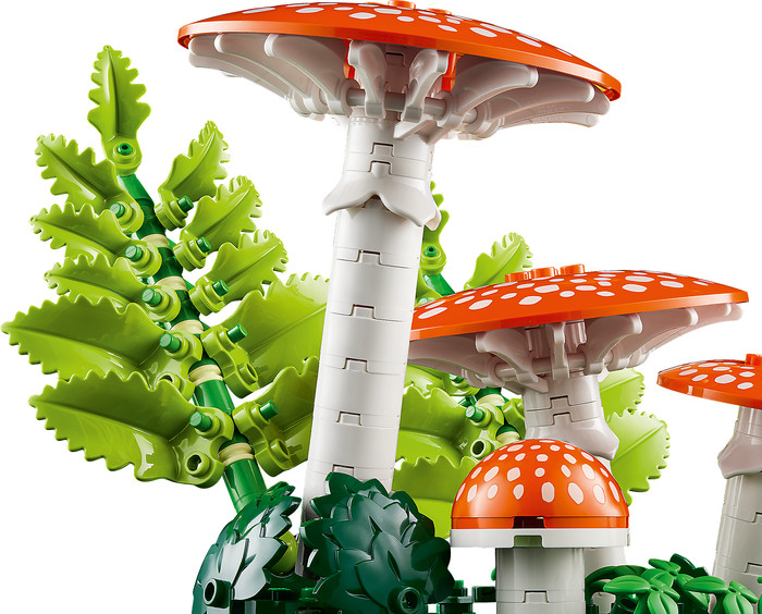 LEGO Botanicals Woodland Mushrooms 11505 detail
