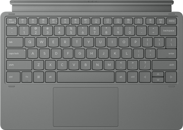 Lenovo Idea Tab Pro Gen 2 Toetsenbord Hoes QWERTY Grijs bovenkant