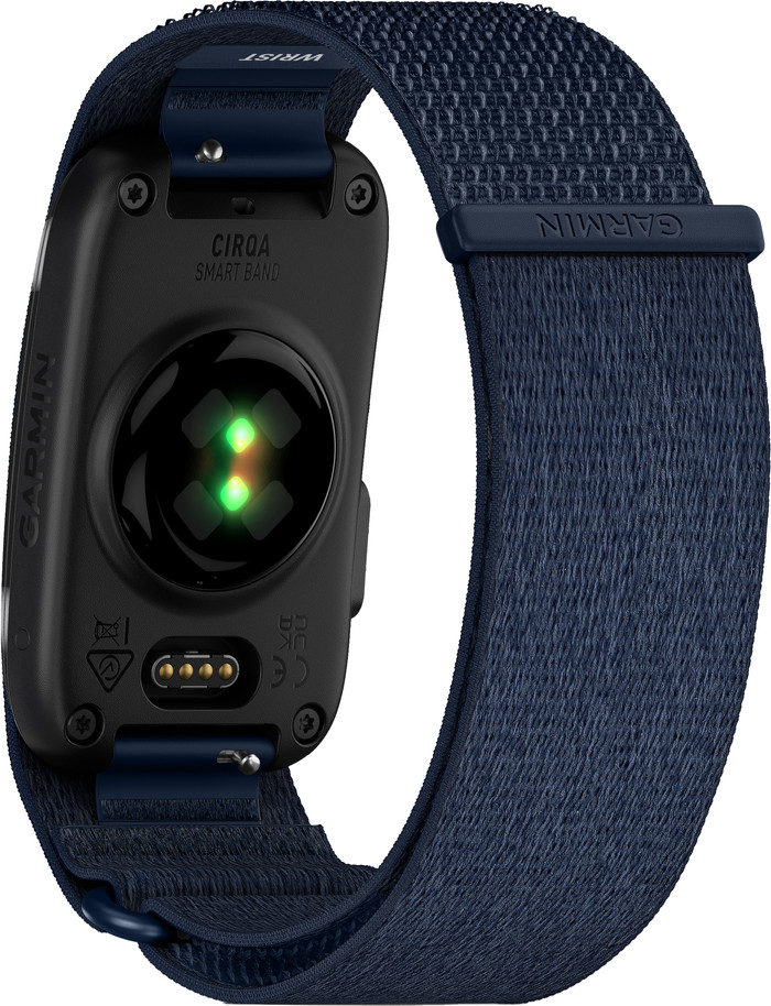 Garmin CIRQA Smart Band S/M Blauw achterkant