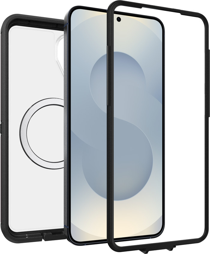 OtterBox Defender Samsung Galaxy S26 Plus Back Cover with Magnet Transparent Black Belt front