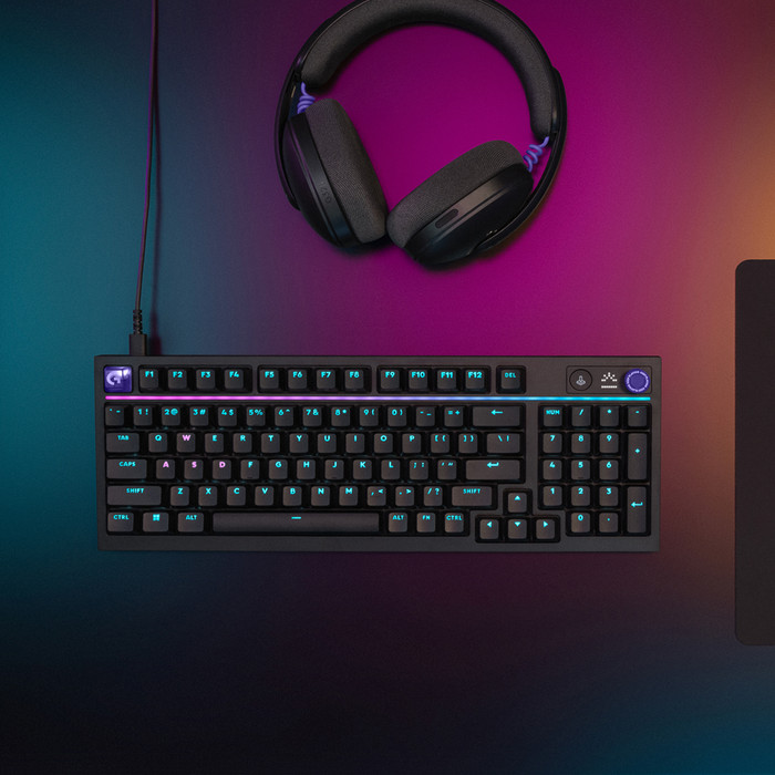 Logitech G316 X 98 Bedrade Gaming Toetsenbord Qwerty Zwart product in gebruik