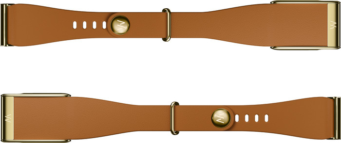 WHOOP MG LeatherLuxe Tapered Band Bruin/Goud S/M Main Image