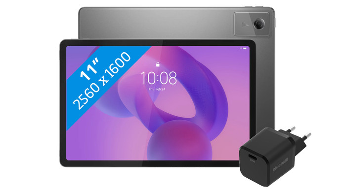 Lenovo Idea Tab 11 inch 256GB Wifi Grijs met Stylus + BlueBuilt Oplader Main Image