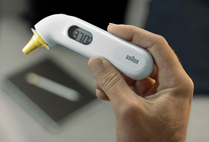 Braun ThermoScan 3 IRT3030WE product in gebruik