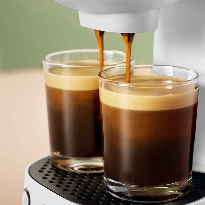 Philips koffiepadmachine Senseo Vibe CSA225/50 product in gebruik