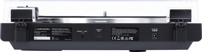 Audio Technica AT-LP60XBT Zwart achterkant