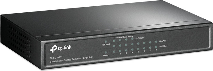 TP-Link TL-SG1008P rechterkant