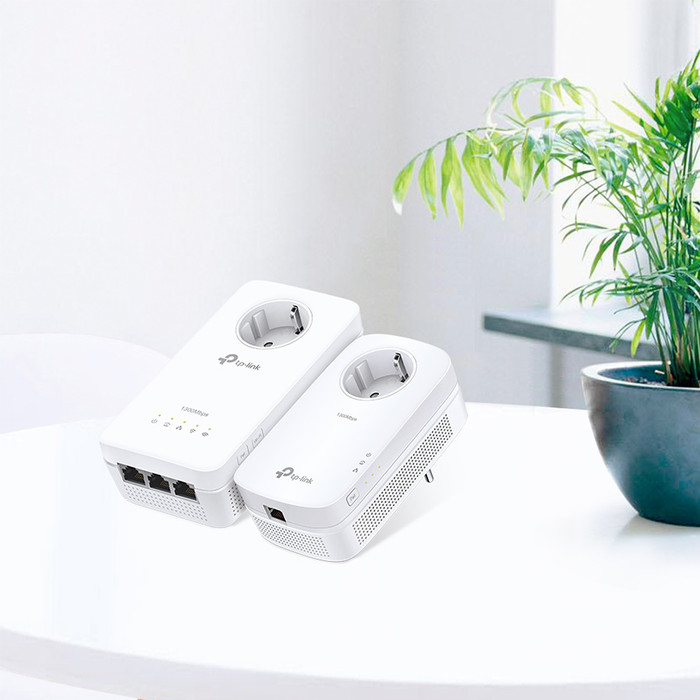 TP-Link TL-WPA8631P Kit WiFi 1300 Mbps 2 adapters product in gebruik