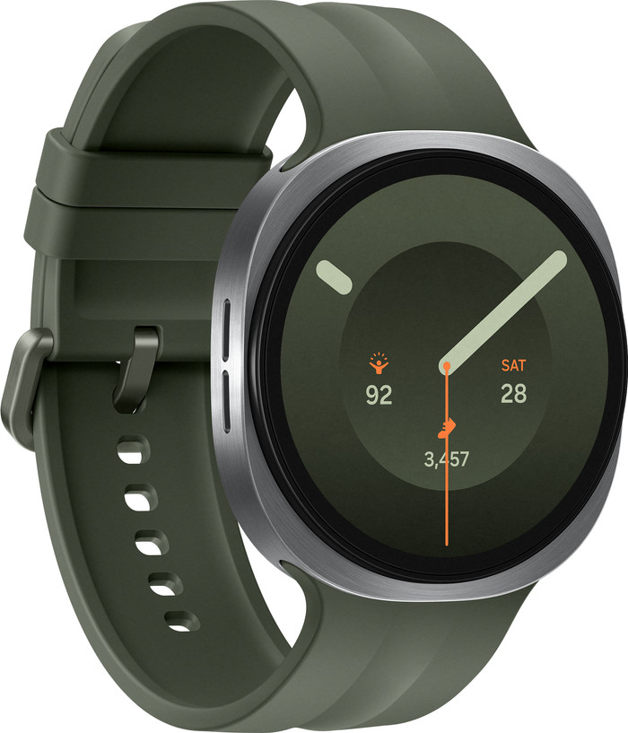 Samsung Galaxy Watch 9 5G Silver/Green 44mm right side