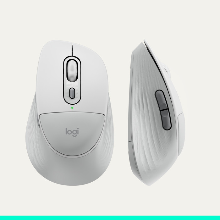 Logitech Signature Comfort Plus M850 L Draadloze Muis Off-White detail