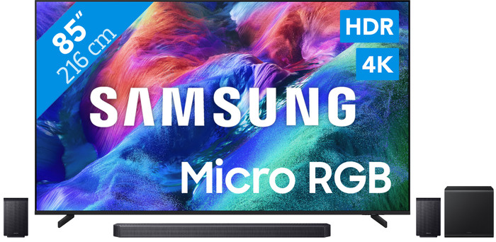 Samsung Micro RGB 85" R85H (2026) + Samsung HW-Q930H (2026) Main Image