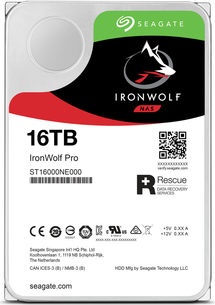 Seagate IronWolf Pro 16TB voorkant