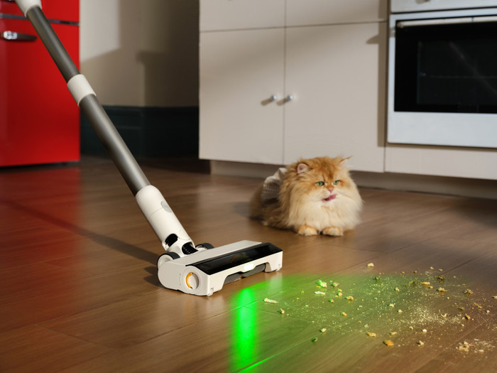 Roborock H60 Hub product in gebruik