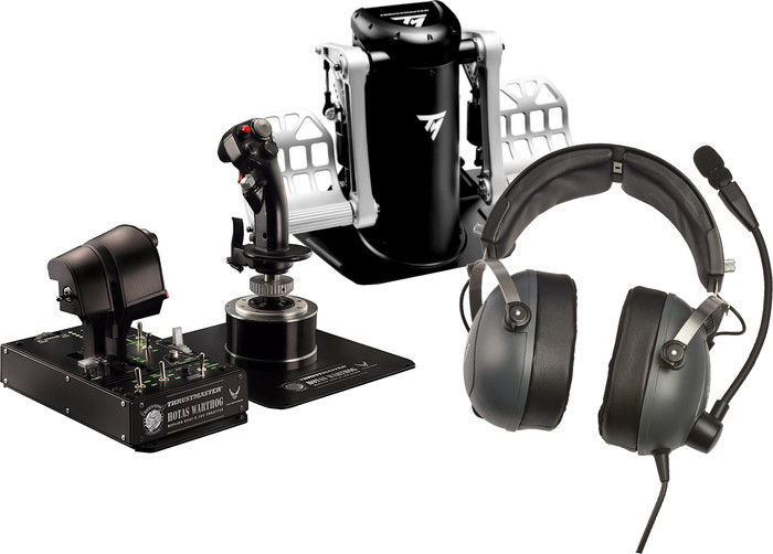 Jet Simulator Pack - Thrustmaster Hotas Warthog A-10C Aircraft Controller Replica PC Main Image