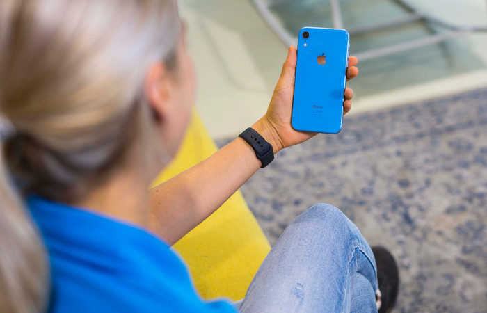 iPhone Xr 64 Go Bleu Reconditionné (Légères traces d'utilisation) produit à l'usage