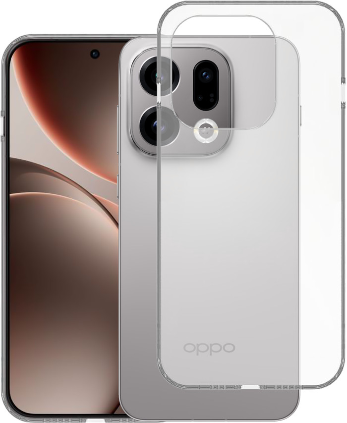 Just in Case Soft Design Oppo Find X9 Back Cover Transparant detail