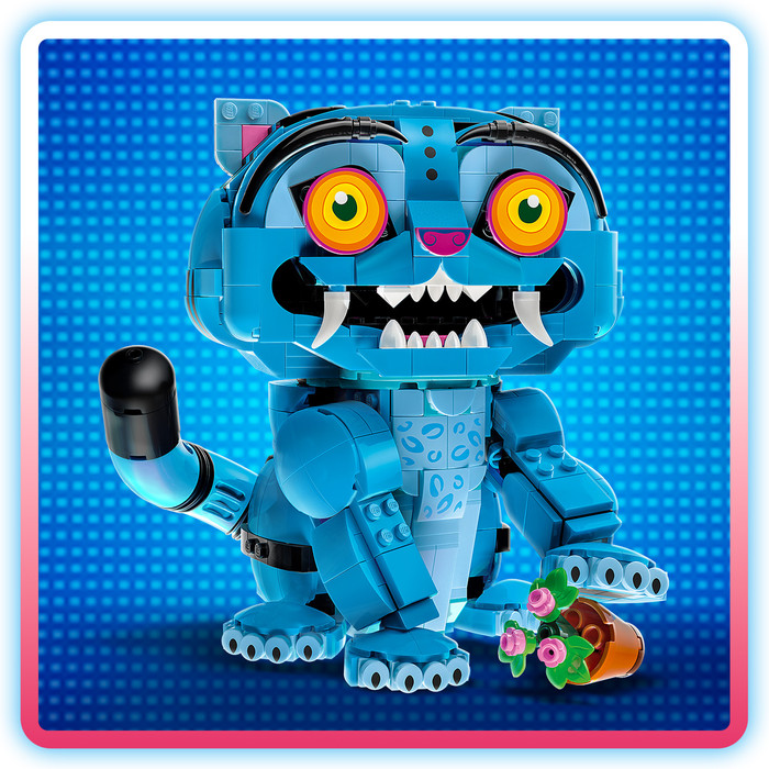LEGO KPop Demon Hunters Derpy Tiger en Sussie Bird 72537 product in gebruik