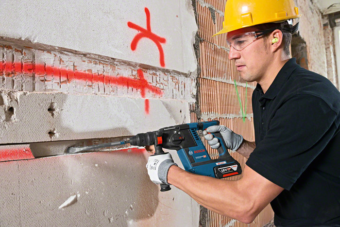Bosch Professional 5-delige Combiset product in gebruik