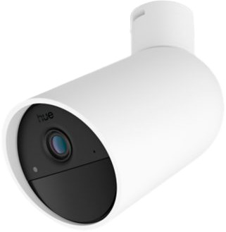 Philips Hue Secure Beveiligingscamera met batterij 2K Wit rechterkant