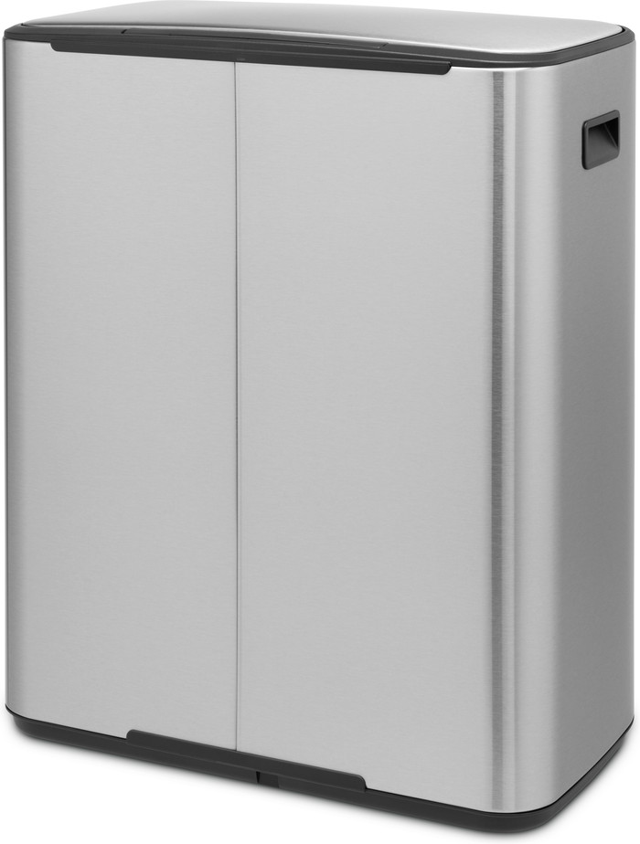 Brabantia Bo Pedal Bin 60 Liter Rvs Fingerprint proof + Vuilniszakken (120 stuks) achterkant