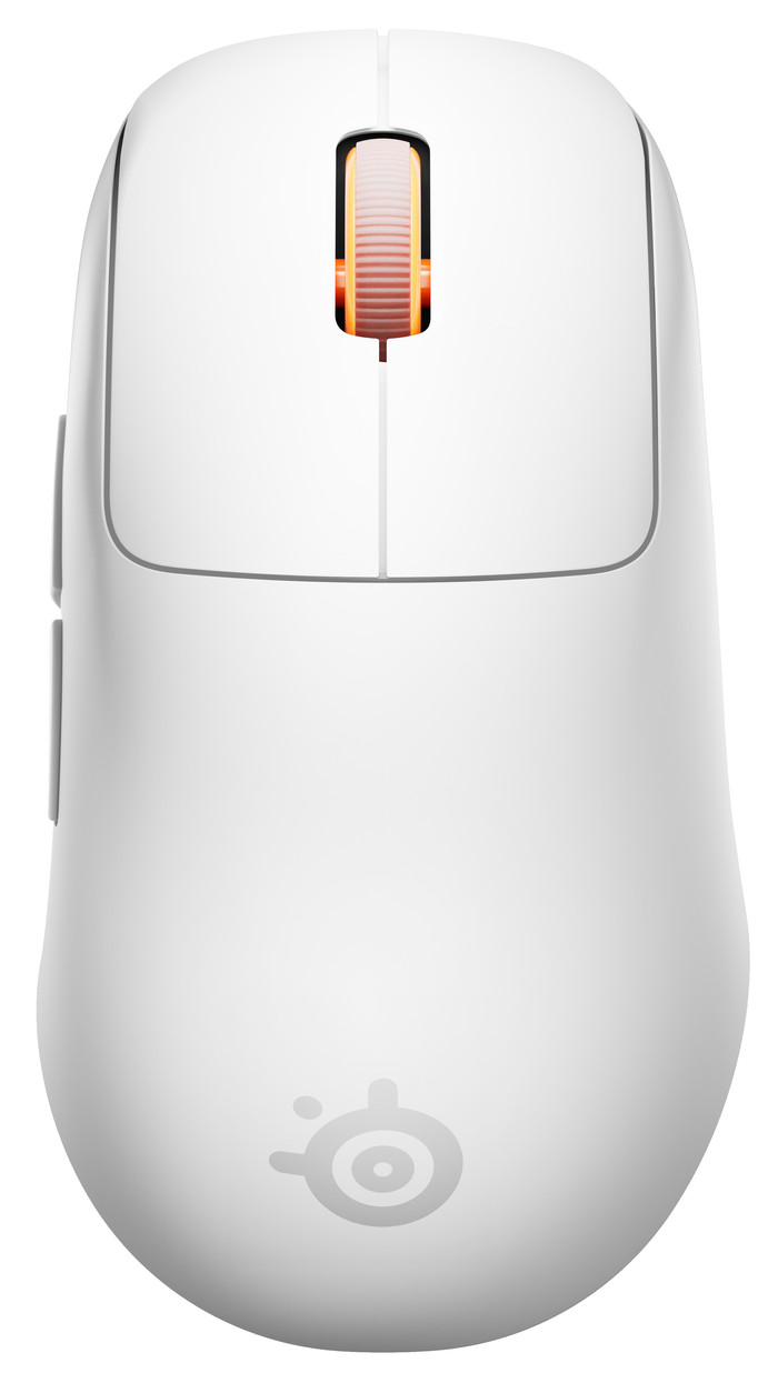 SteelSeries Sensei Pro WL Draadloze Gaming Muis Wit bovenkant