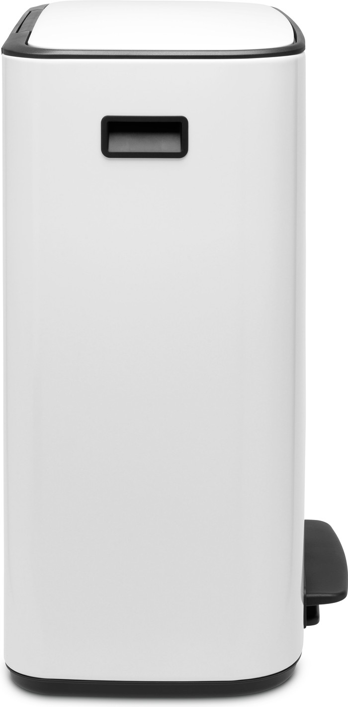 Brabantia Bo Pedal Bin 2 x 30 Liter White rechterkant