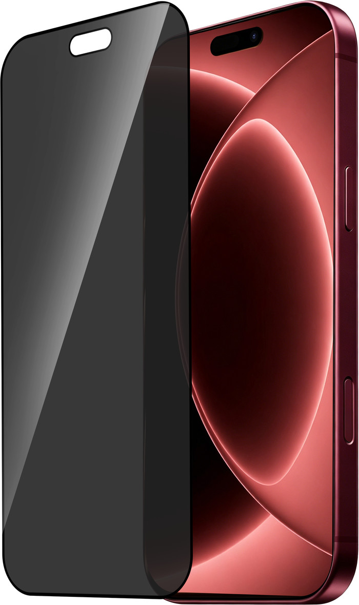 BlueBuilt iPhone 18 Pro Max Privacy Filter Screenprotector Glas detail