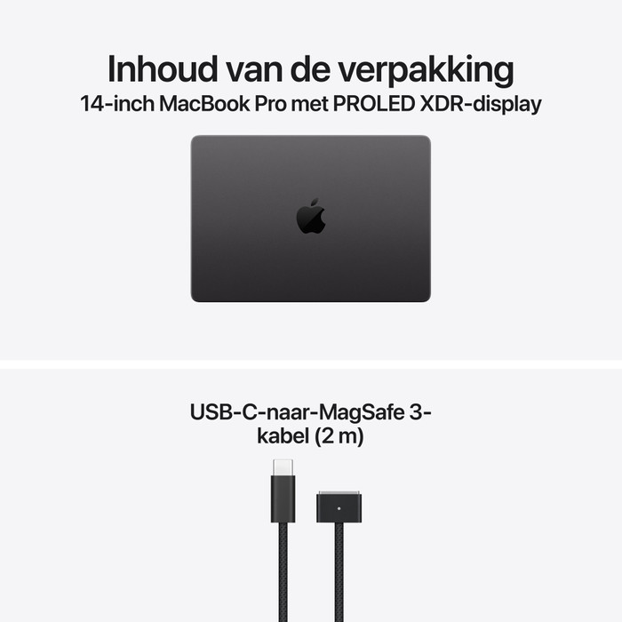 Apple MacBook Pro PROLED 14 inch M5 Pro (18 CPU / 20 GPU) 48GB/1TB Zwart QWERTY visual leverancier