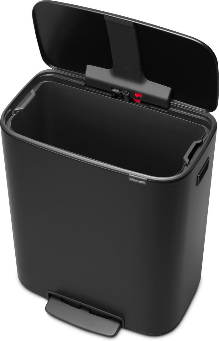 Brabantia Bo Pedal Bin 60 Liter Matt Black + Vuilniszakken (120 stuks) null