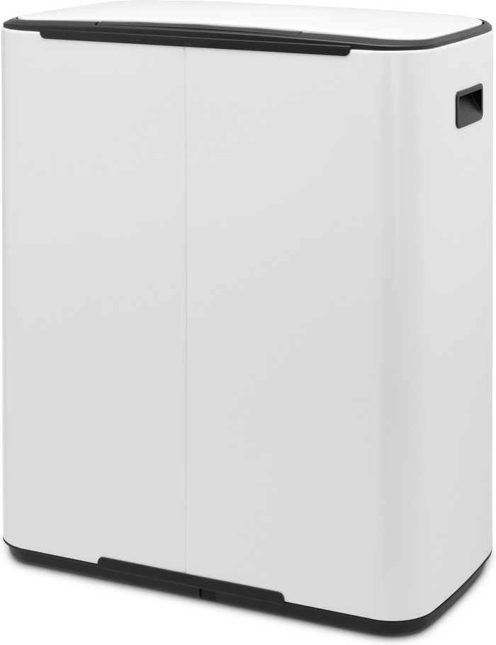 Brabantia Bo Pedal Bin 2 x 30 Liter White achterkant