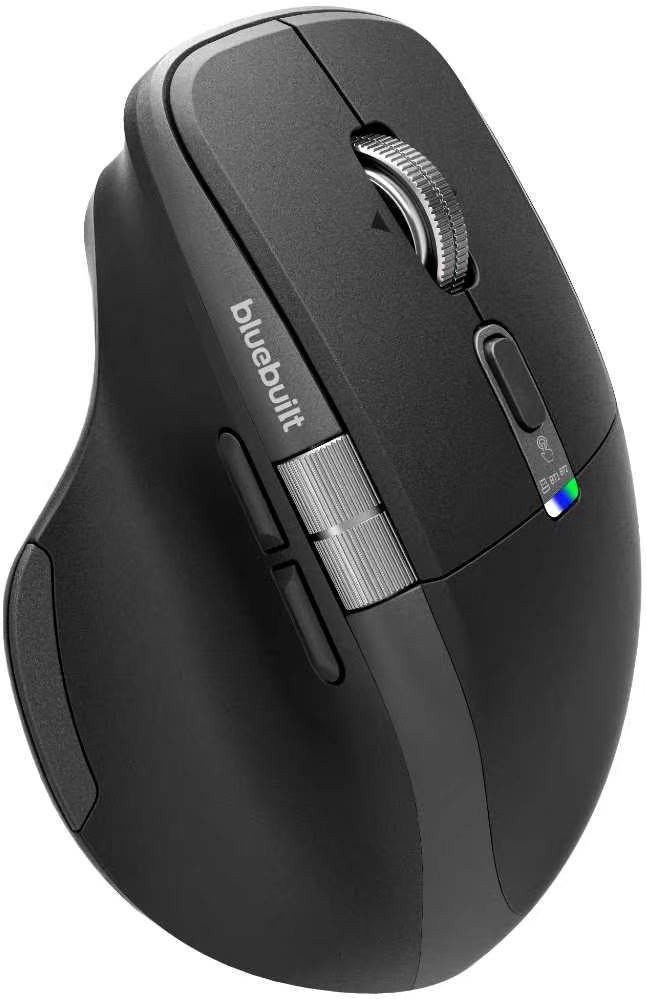 BlueBuilt Maximus Pro Wireless Ergonomic Bluetooth Mouse left side