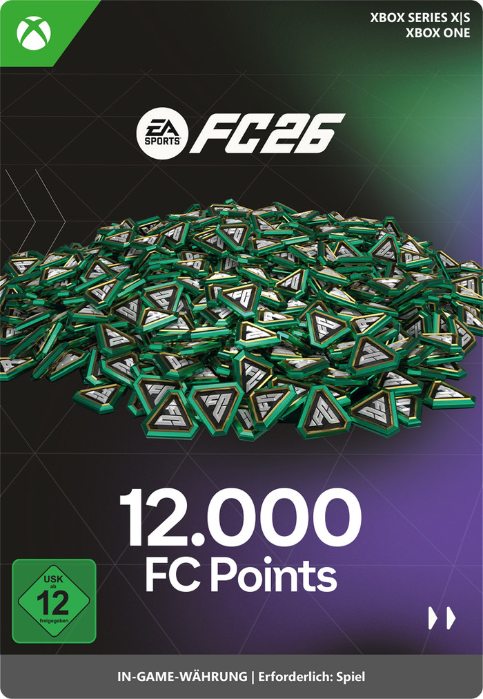 EA Sports FC 26 12000 FC Points Xbox Series X|S en Xbox One - Digitaal voorkant