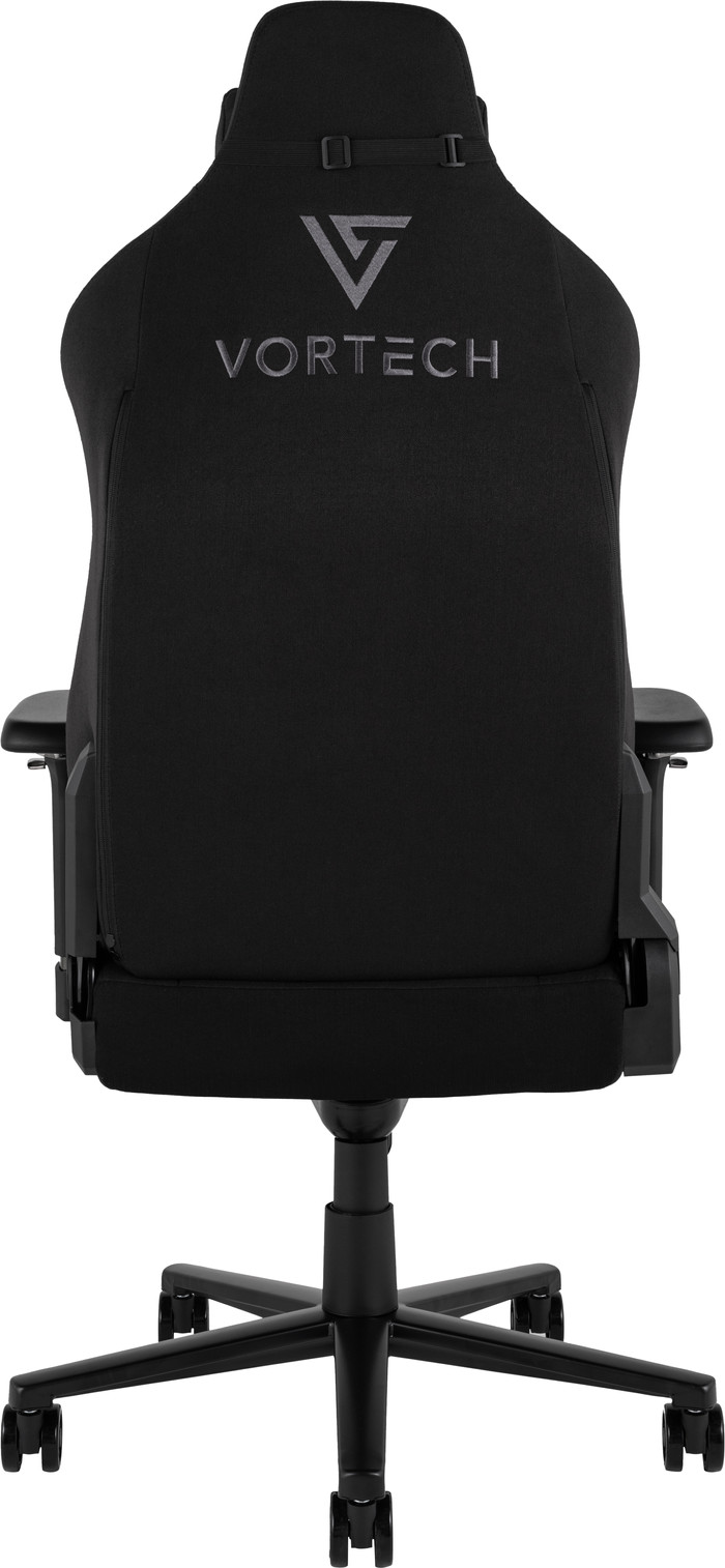 Vortech Prestige Gamestoel Zwart + Vortech Vloermat Zwart achterkant
