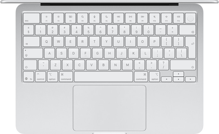 Apple MacBook Neo (2026) A18 Pro 512GB met Touch ID Zilver QWERTY bovenkant