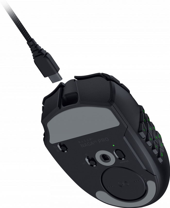 Razer Naga V3 Pro Draadloze Gaming Muis onderkant