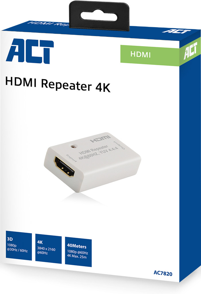 ACT HDMI repeater 4K ondersteuning verpakking