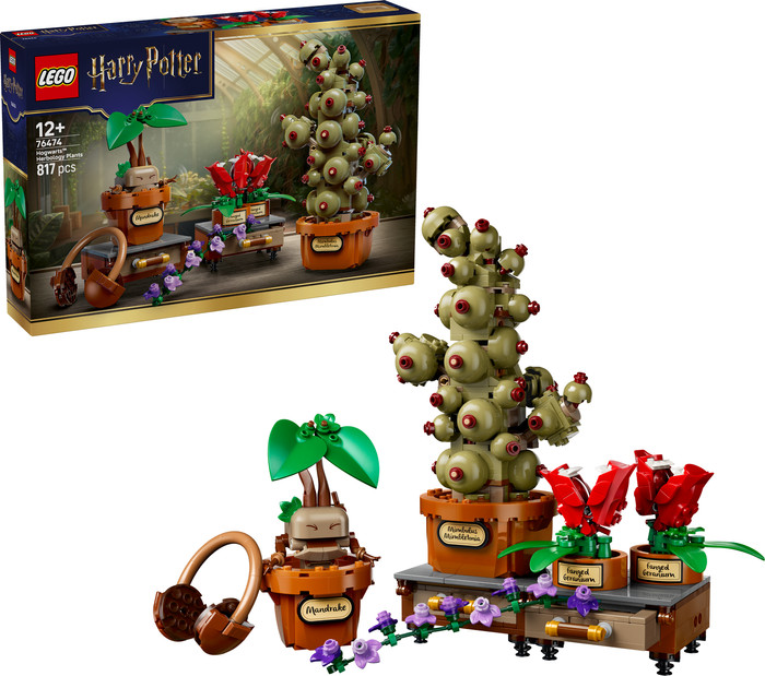 LEGO Harry Potter Zweinstein Kruidenkunde Planten 76474 rechterkant
