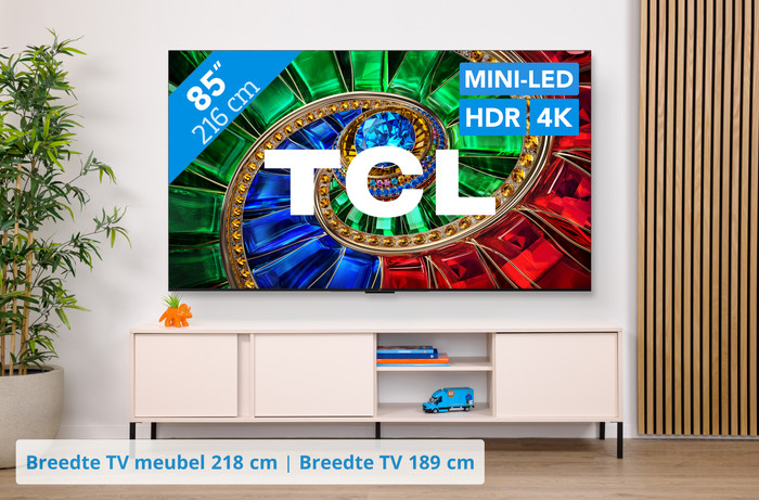 TCL RGB Mini-led 85" RM7L (2026) visual Coolblue 1