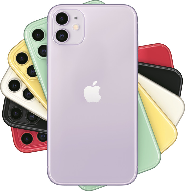 Refurbished iPhone 11 64GB Paars (Zo goed als nieuw) achterkant