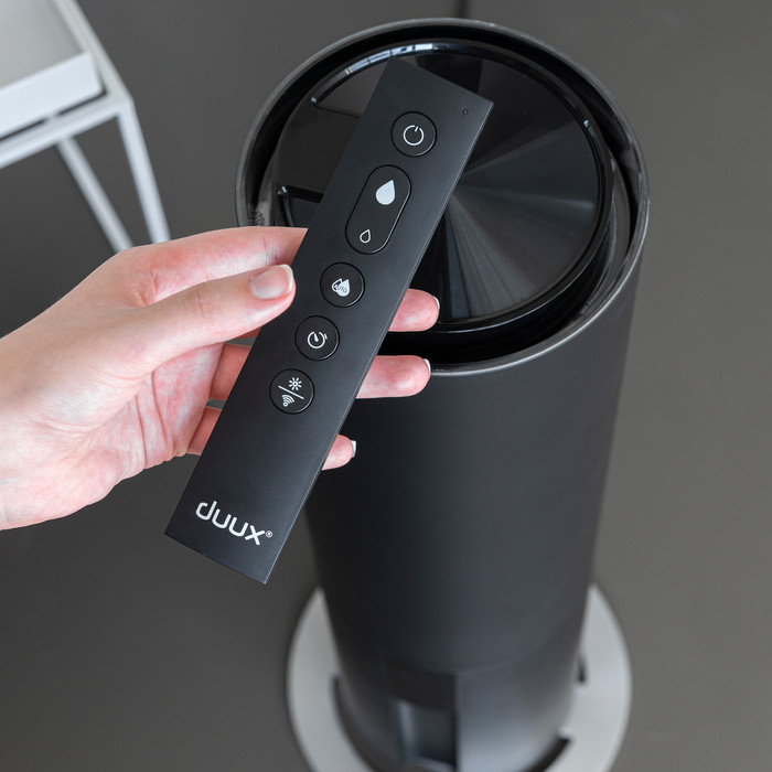 Duux Beam 2 Smart Ultrasone Luchtbevochtiger Zwart product in gebruik