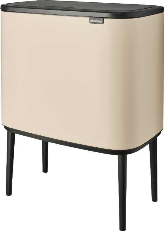 Brabantia Bo Touch Bin Prullenbak 3 x 11 liter Soft Beige achterkant