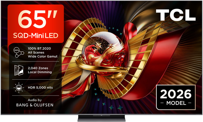 TCL SQD Mini-led 65" C89L (2026) voorkant