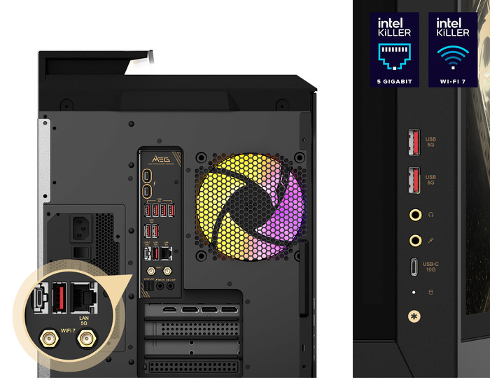 MSI MEG Vision X AI 2NVV7-004EU back