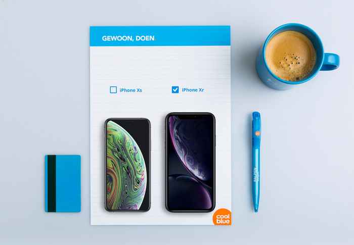 iPhone Xr 64 Go Bleu Reconditionné (Légères traces d'utilisation) visuel Coolblue 1