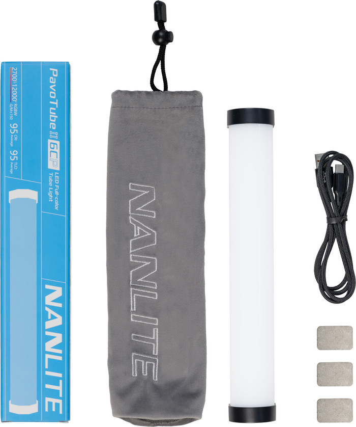 Nanlite PavoTube 6CP II Full-Color Tube Light met batterij accessoire