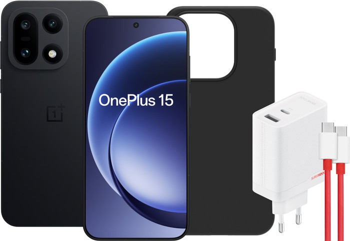 OnePlus 15 512GB Zwart 5G + Basis Accessoirepakket Main Image