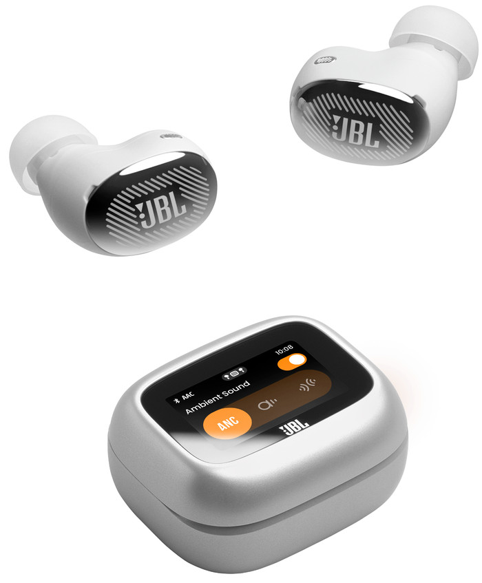 JBL Live Buds 4 Zilver voorkant
